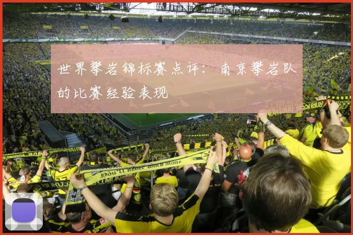 世界攀岩锦标赛点评：南京攀岩队的比赛经验表现